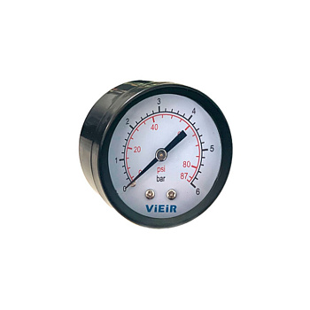 Манометр аксиальный 6 бар 1/4" VIEIR YLB6 (мин.1/100)