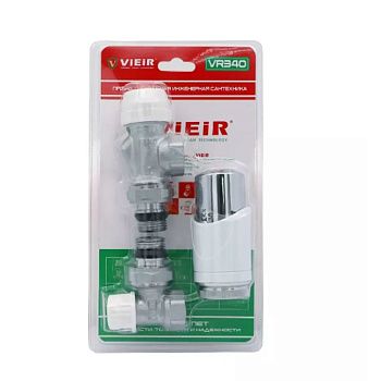 Комплект терморегулирующий угловой 1/2" для радиатора VIEIR VR340 (мин.1/25)