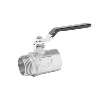 Кран шаровой 1/2" НР/ВР АТМ рычаг VIEIR VR208-01 никель (мин.16/160)