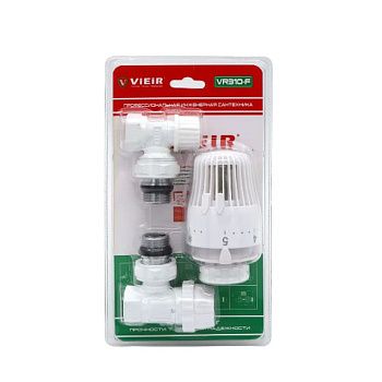 Комплект терморегулирующий угловой 1/2" для радиатора VIEIR VR310 (мин.1/25)