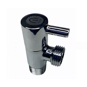 Вентиль угловой с отражателем 1/2"x3/4" НР TIM BL5826S хром (мин.1/80)