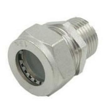 Муфта для гофрированных труб 20х1" НР/цанга ZEISSLER ZTI.611.002006N (мин.10/80)