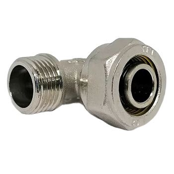 Уголок переходной обжимной 1/2"х20 мм НР TIM C-L2002MN (5/80)