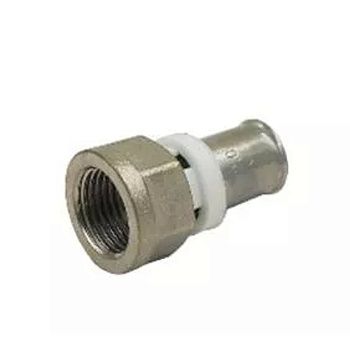 Муфта переходная 1/2"х16 мм с накидной гайкой ВР/пресс TIM F-S1602F(B)N никелированный (мин.30/240)