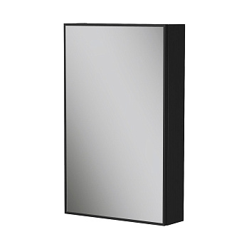 Шкаф зеркальный EQUIL Strong 50.1D szSTRONG.LED.50.1D.R/L-35, дуб черный, универсальный