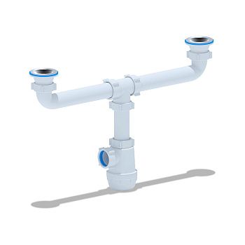 Сифон АНИ Грот 1 1/2"*40 двойной А3000