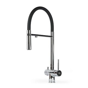 Смеситель для кухни DQ DA1462501Chrome с подключением к фильтру питьевой воды, хром (10)