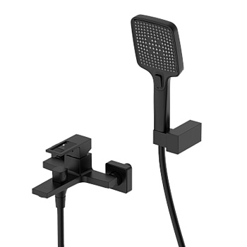 Смеситель для ванны DQ Dortmund DA1713205, короткий излив, черный (10)