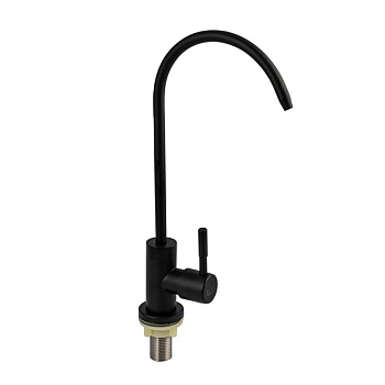 Кран для фильтра питьевой воды MAGNUS 9018 из нержавеющей стали, черный