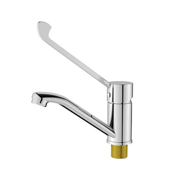 Смеситель для раковины BELZ B19019 хром с хирургической ручкой (10)