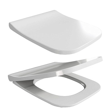 Сиденье для унитаза Watersense Alina QS W01847 дюропласт, с микролифтом, быстросъем, универсальное, ультратонкое