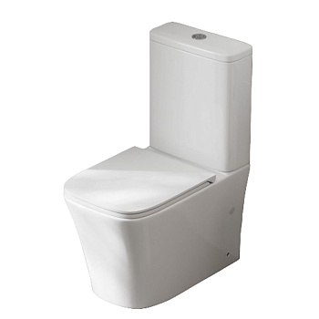 Унитаз напольный безободковый торнадо Watersense Amelia Vortex W01832 84,5х37,5х61,5 см, микролифт