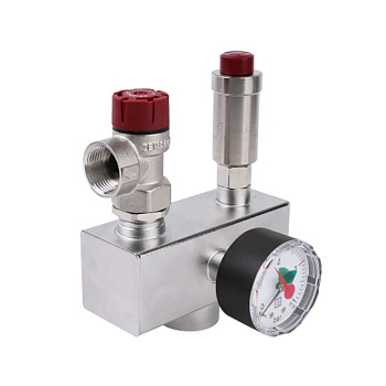 Группа безопасности котла 1" ВР 3 бар ZEISSLER ZSg.415.20006N из нержавеющей стали (мин.1/12)