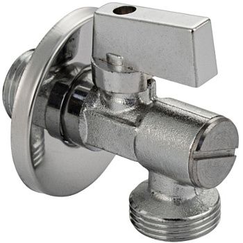 Кран угловой МАГНУС 10612, 1/2"х1/2" с сеткой