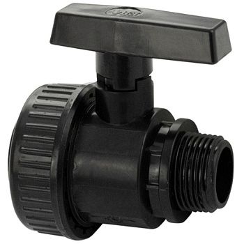 Кран шаровый МАК 1" 4702, г/ш, разборный из пластика (100)