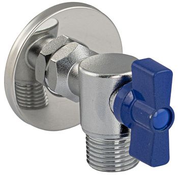 Кран шаровый угловой МАГНУС 9268-C 1/2"х1/2" под ключ, из нержавеющей стали