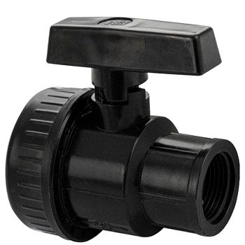 Кран шаровый МАК 3/4" 4704, г/г, разборный из пластика (140)