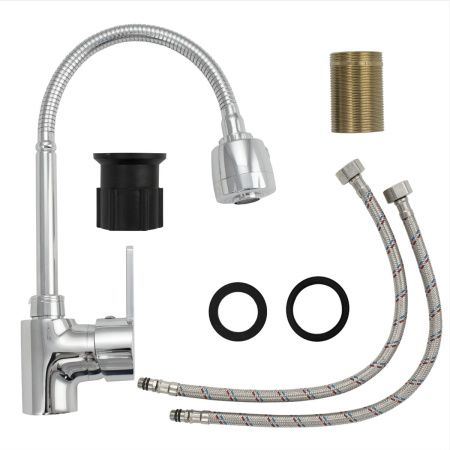 Смеситель для кухни Санакс 1309 с гибким изливом