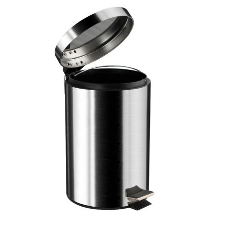 Ведро для мусора Санакс 112 (212) из нержавеющей стали с педалью 12 л