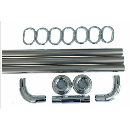 Карниз для ванной Санакс 10009 Хром 0,9 х 0,9 х 0,9