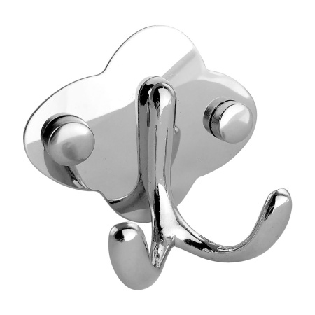 Крючок для ванной Санакс 0582 двойной из нержавеющей стали