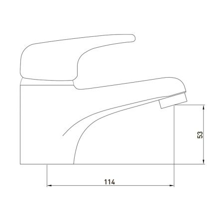 Смеситель для умывальника Gross Aqua Optima 6546511С