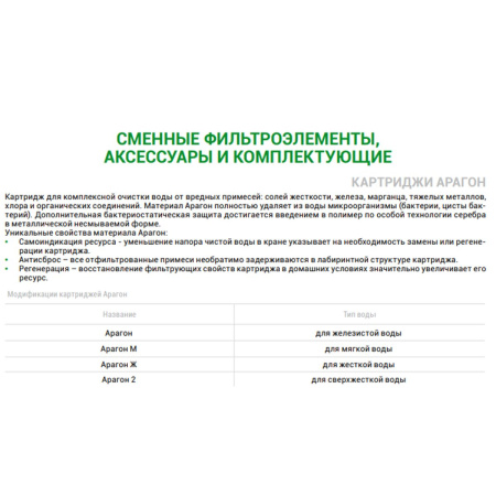 Картридж Гейзер Арагон-М Био 30057 для мягкой воды