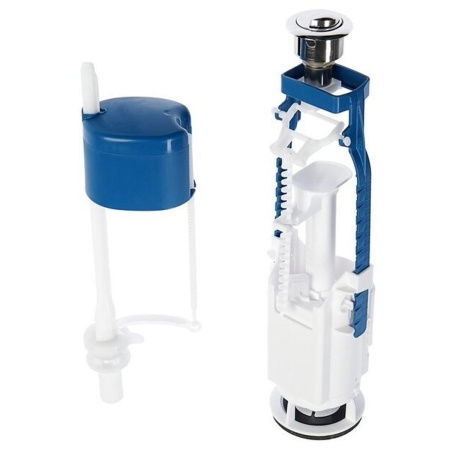 Комплект арматуры в бачок Уклад АБ 77.57.14.3 Двухрежимная с нижним подключением