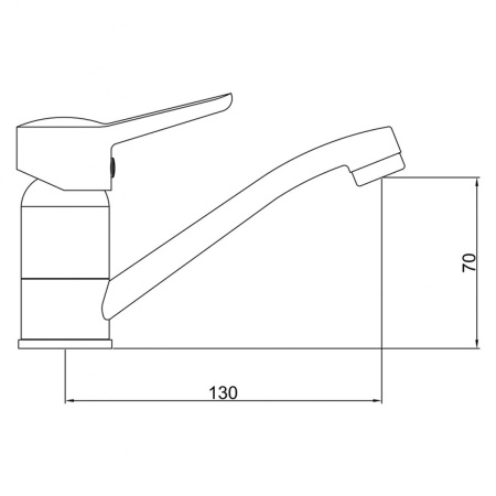 Смеситель для умывальника Gross Aqua Alfa 3210313С-G0109