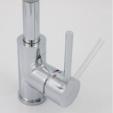 Смеситель для кухни Gross Aqua ColorFlex 3241508G с гибким изливом серый