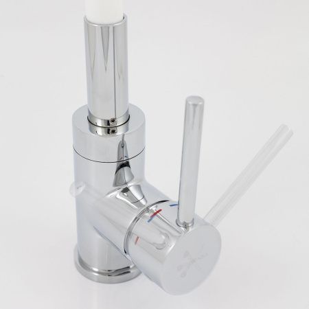 Смеситель для кухни Gross Aqua ColorFlex 3241508W с гибким изливом белый