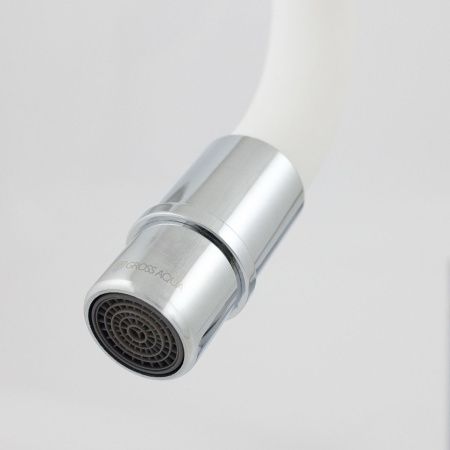 Смеситель для кухни Gross Aqua ColorFlex 3241508W с гибким изливом белый