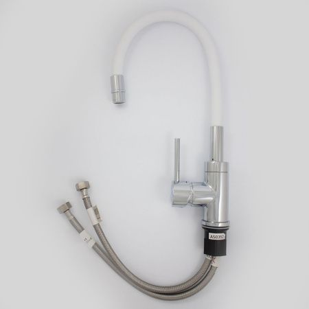 Смеситель для кухни Gross Aqua ColorFlex 3241508W с гибким изливом белый