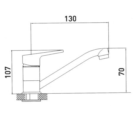 Смеситель для кухни Gross Aqua Delta 3210268С-G0109