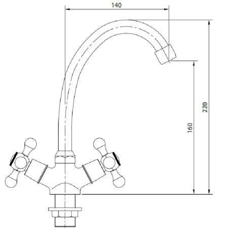 Смеситель для кухни Istok lifeStandard 0402.713
