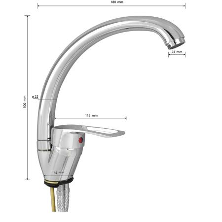 Смеситель для кухни Tornado 4211