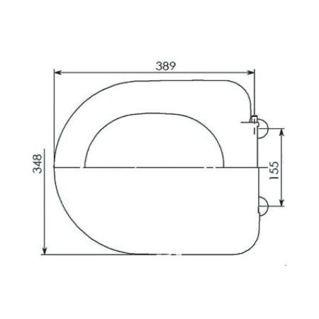 Сиденье для унитаза Уклад СУ 82.07.80 Белое