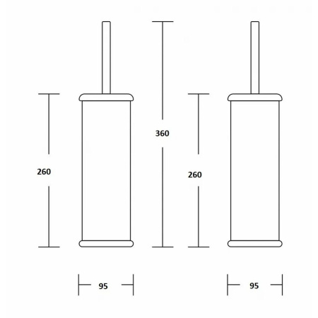 Ёршик для унитаза Potato P321-1 напольный