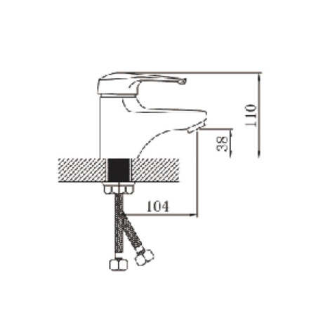 Смеситель для умывальника Dikalan D1013