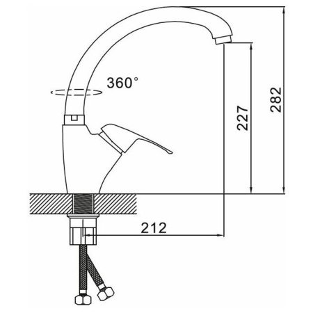 Смеситель для кухни Эверест B51-021