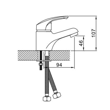 Смеситель для умывальника Эверест B10-029М