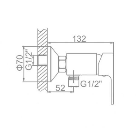 Смеситель для ванны Ledeme H03 L2003