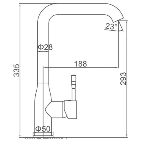 Смеситель для кухни Ledeme H4698 L4698