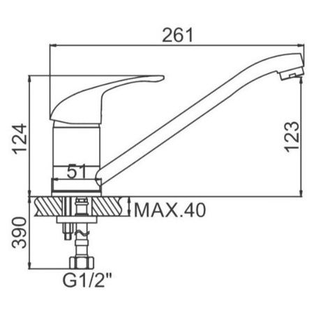 Смеситель для кухни Ledeme H29-B L4229-B
