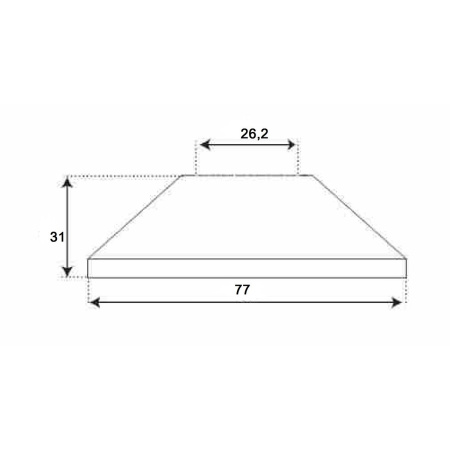 Отражатель глубокий TIM K03-3203S 3/4