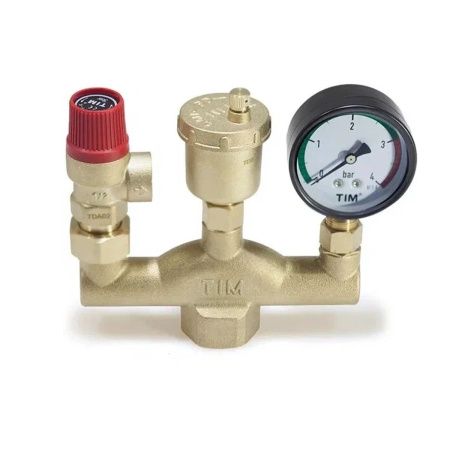 Группа безопасности для котла 1" Вн Tim JH-1025-3bar Классик