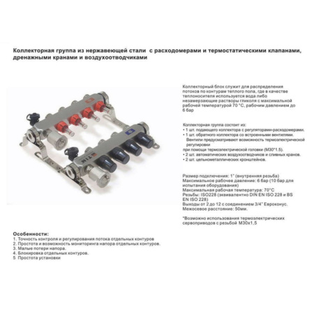 Коллекторная группа с расходомерами 1