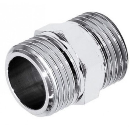 Ниппель соединительный ф1/2" НР/НР TIM K-SM022 хром