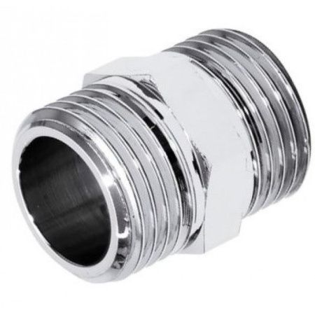 Ниппель соединительный ф3/4" НР/НР TIM K-SM033 хром