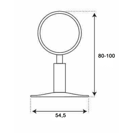 Крепление разъемное для полотенцесушителей TIM K22-1 1 Крепление разъемное для полотенцесушителей TIM K22-1 1